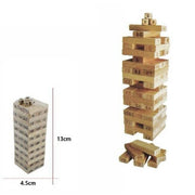 Trade Shop - Mini Torre Verticale Puzzle Legno Numeri Dadi Gioco Educativo Bambini -