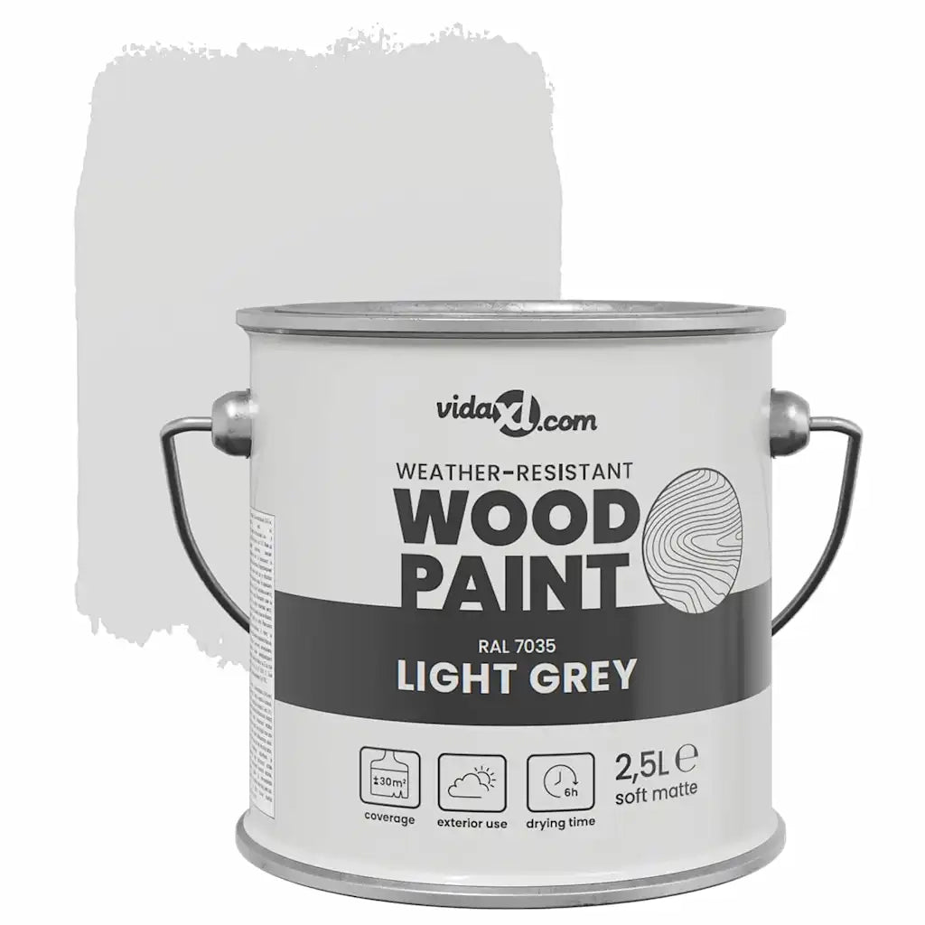 Vernice per legno Grigio 2,5 L Stampa da parete CFW9107614