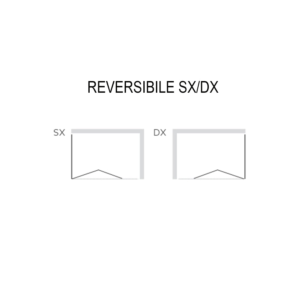 Ogomondo lato fisso per box doccia book bianco cristallo temprato *** misure 68-70xh190 cm trasparente, confezione 1