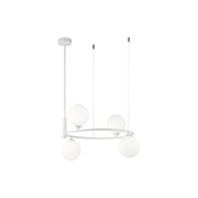 Lampada pendente Modern in Metallo Ring Bianco