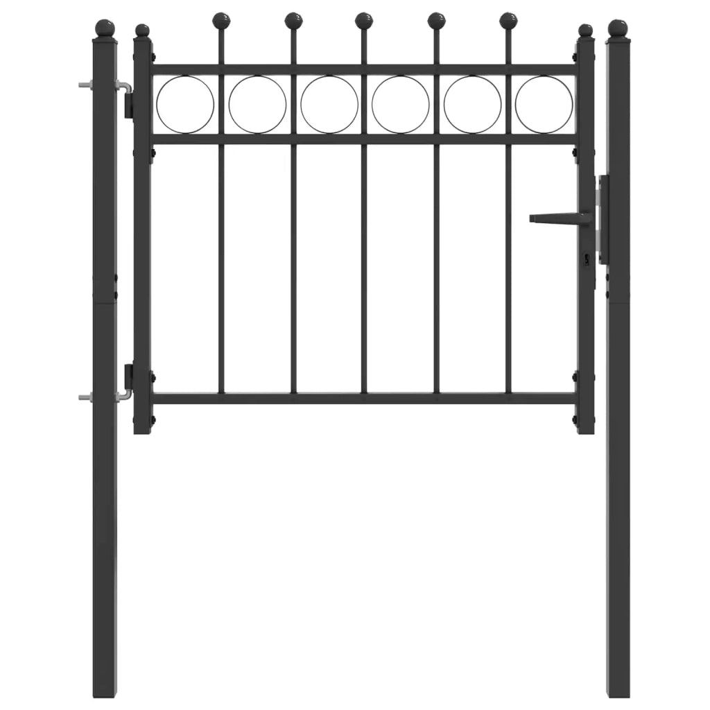 Cancello per recinzione HORST 100 x 75 cm Metallo Nero 42034058