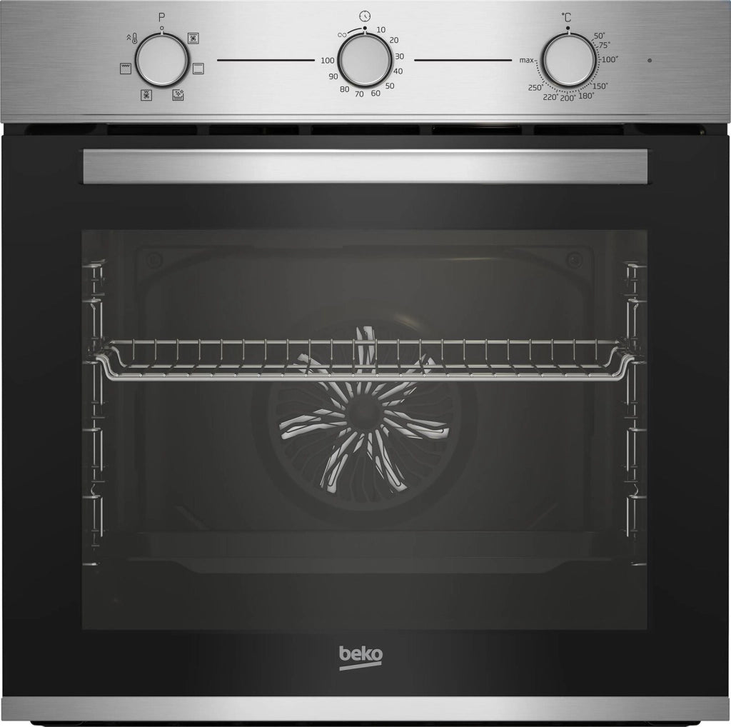 Beko BBIE12100X Beyond Forno da incasso Elettrico Ventilato 72 L Classe A 6 Funzioni Grill AeroPerfect (59.5x59.4x56.7 cm) colore Inox