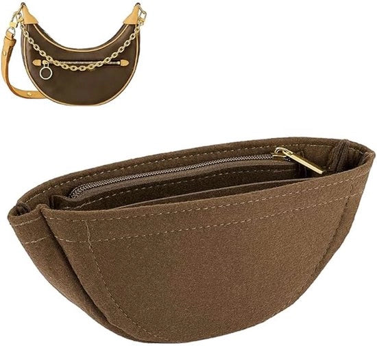 Portafoglio con molletta, organizzatore per borsa a tracolla con molletta, organizzatore per taschino con molletta, più compartimenti, accessorio per borsa con chiusura a raccatto, 22,5 x 10,2 x 4,6 cm, per caffè