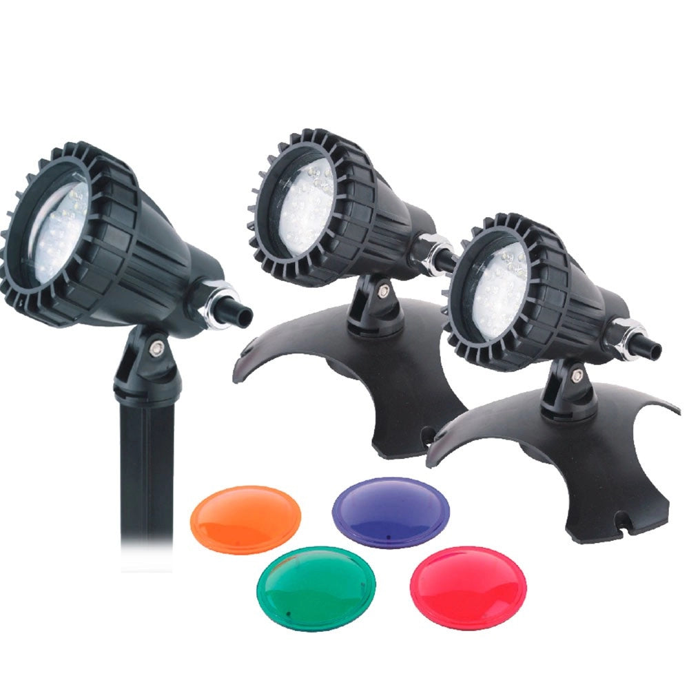 Amtra Pond Halo 3 LED - set di faretti per l'illuminazione di laghetti e fontane