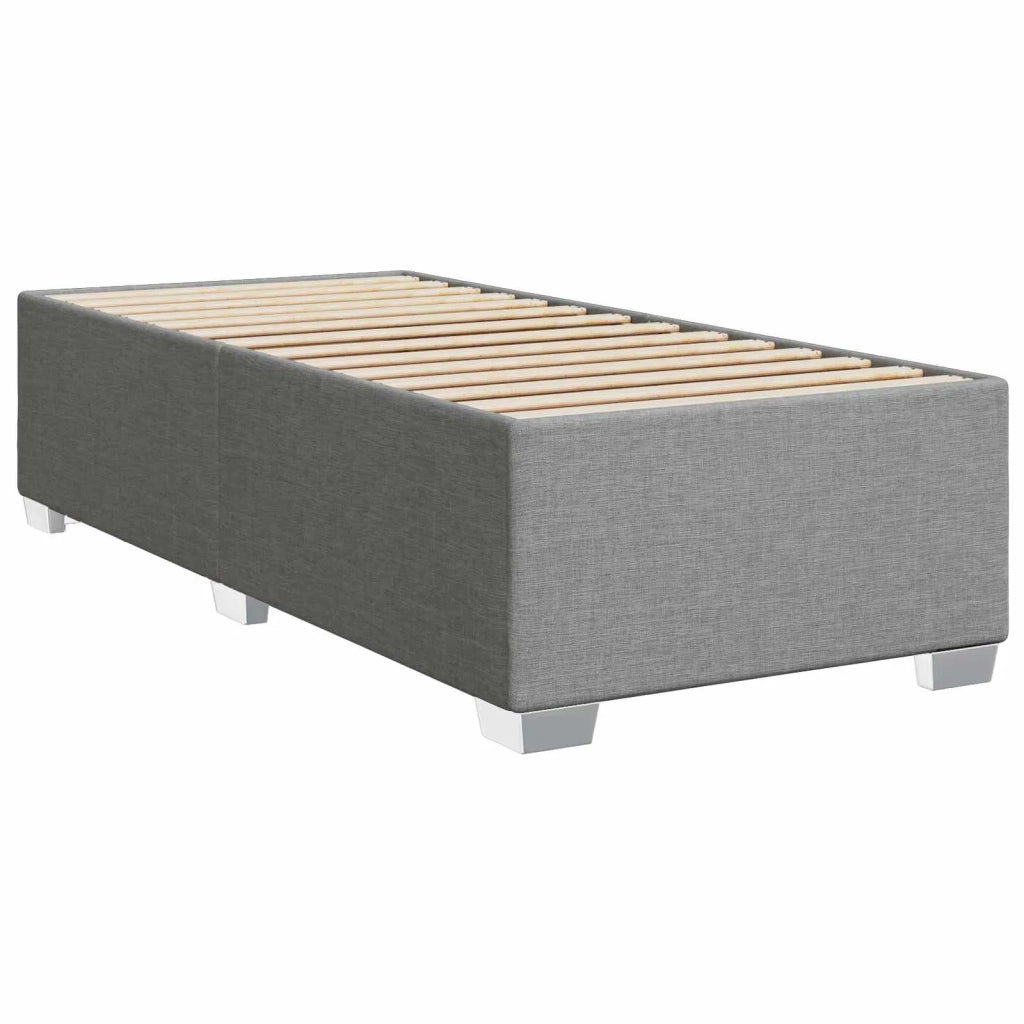 Letto con Box Spring, Materasso e LED Grigio Chiaro Tessuto 3451868