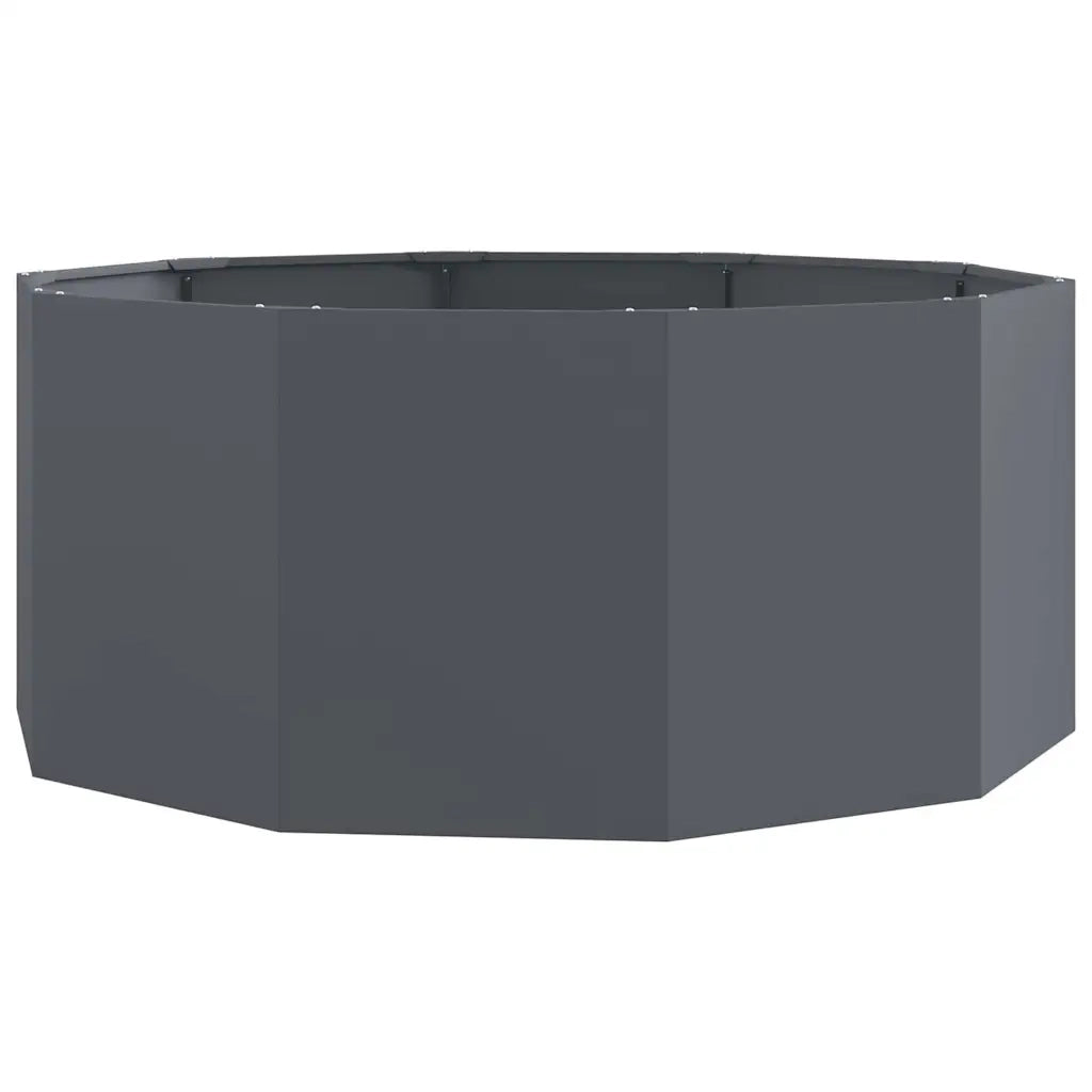 Fioriera Antracite 120 x 120 x 50 cm Acciaio