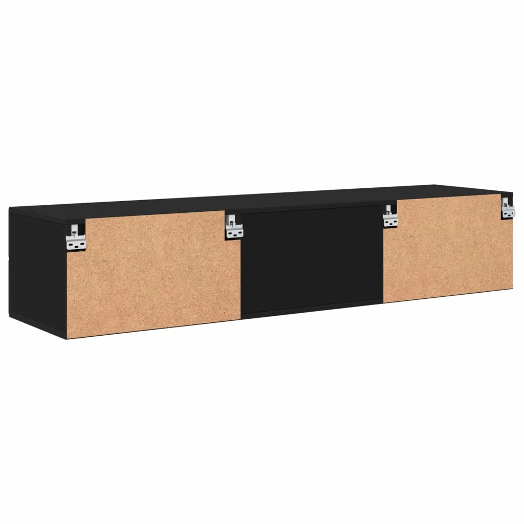 Armadio in Legno Nero 150 x 39 x 30 cm Legno multistrato CFW5426911