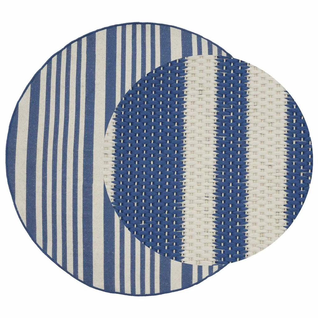 Tappeto per interni ed esterni OLITE Naturale e blu navy 42043754