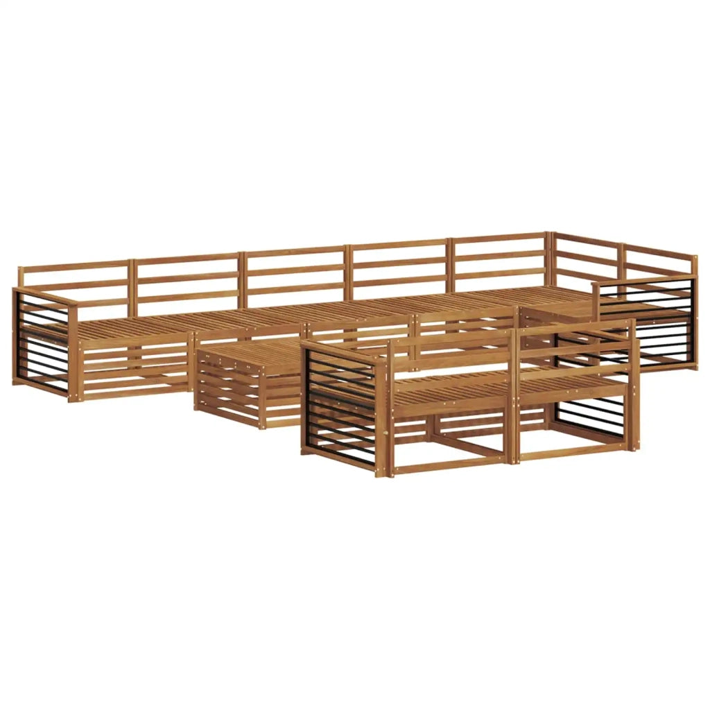 Set di divani da esterno 9 pcs Naturale 3373709