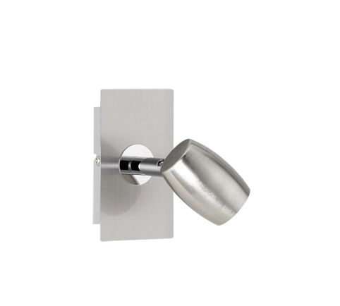 Spot Faretto a Soffitto GU10 Acciaio Satinato 5W H 12 cm Michael GD Trio