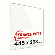 BAXI - modello : vp - 445 x 268 x 4 mm - Vetro per stufa a legna - vetro camino di ricambio - vetro per caminetto resistente al fuoco - France Vitre