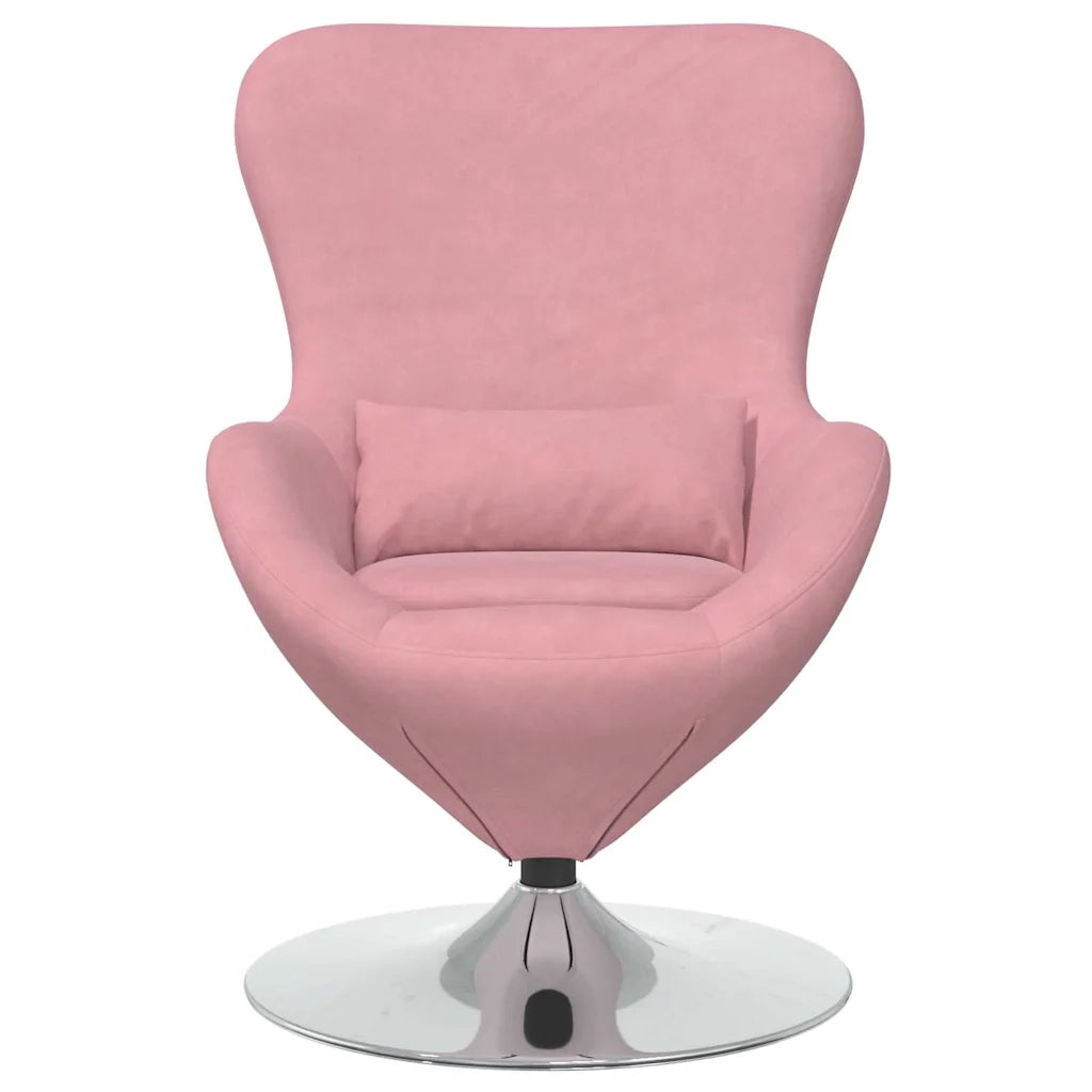 Poltrona | Sedia Relax uovo Rosa Velluto
