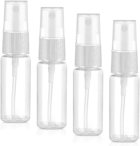 Bottiglie Spray Piccole - 4 x 20 ml per Riempiere Profumi, Acqua e Alcol