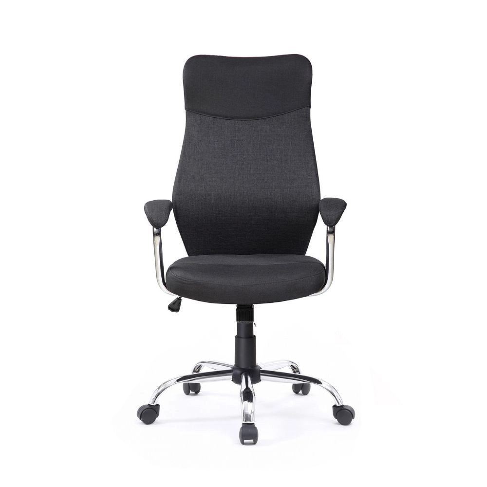 Poltrona da ufficio Valchiria tessuto colore nero e grigio