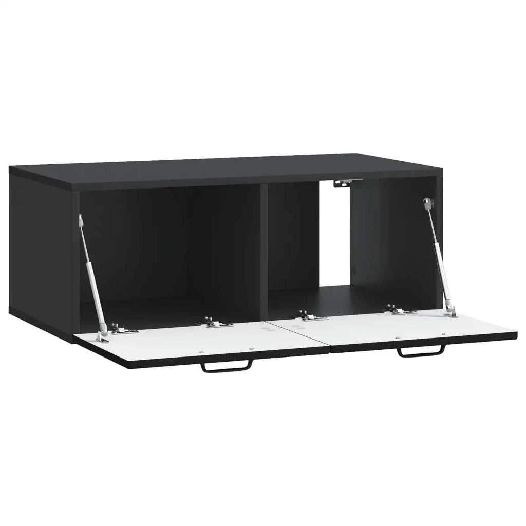 Mobile TV da Muro | Armadietto TV | Mobile Porta TV Nero 78,5 x 41 x 30 cm