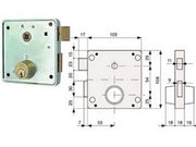 2pz serrat. applic. cancelli 2 mandate scrocco separato + quadro cilindro fissi cod:ferx.fer283946