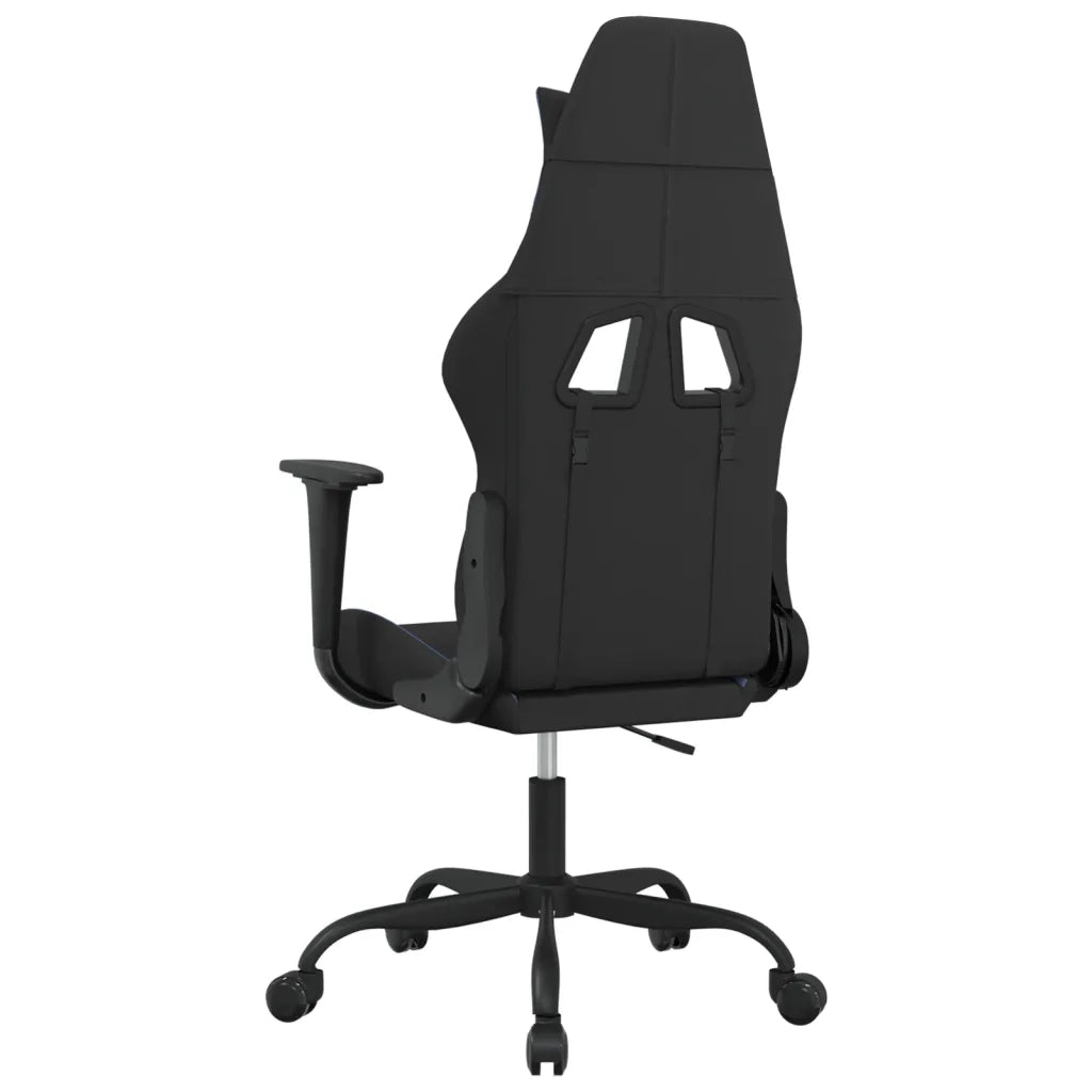 Sedia da Gaming | Sedia da e-sports Nero e Blu in Tessuto