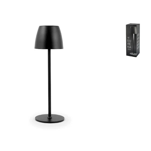 Lampada eureka da tavolo in metallo nero cm 38