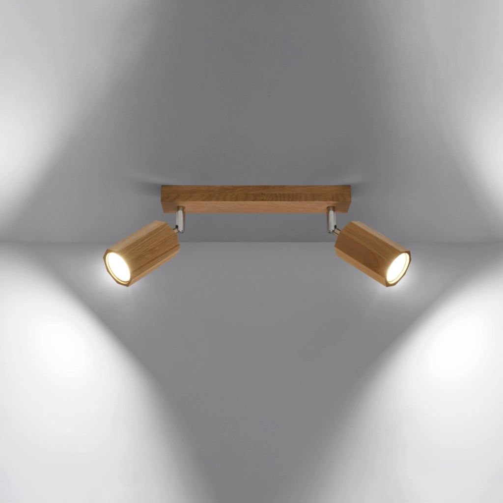 Lampada da soffitto ZEKE 2 rovere