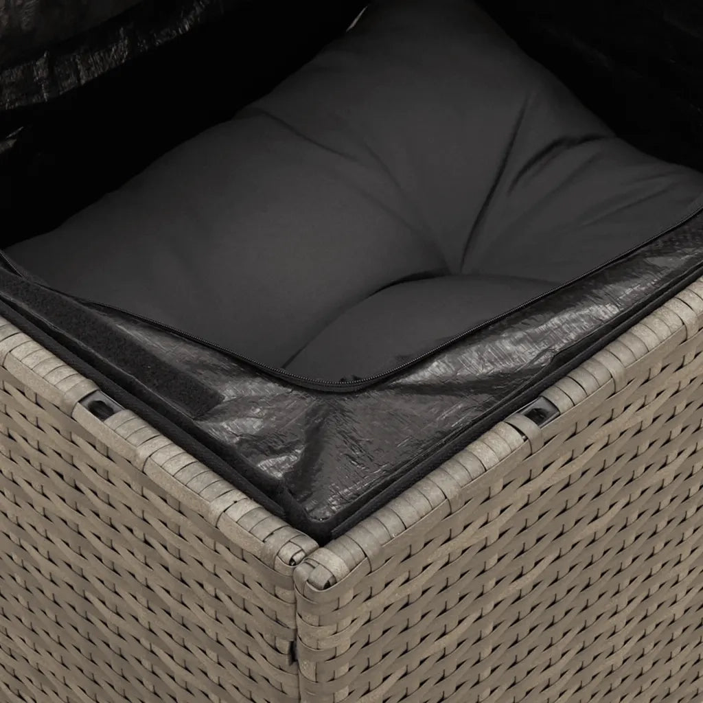 Set Divano da Giardino 8 pz con Cuscini Grigio in Polyrattan 3256095