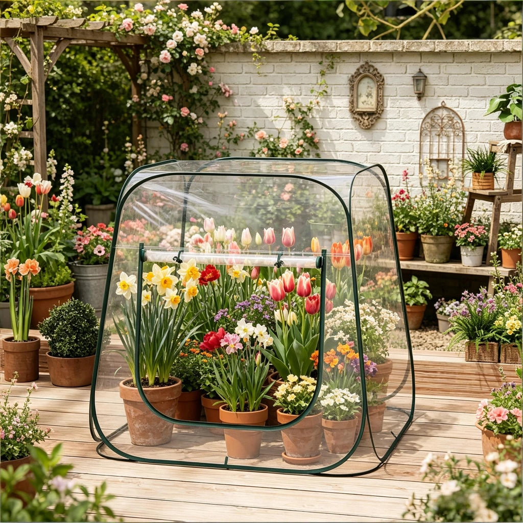 SERRA POP-UP 100 x 100 x 97 cm PVC e metallo Trasparente