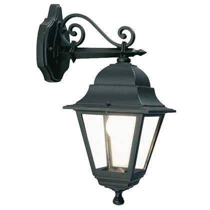 Applique Media In Basso E27 linea old nero