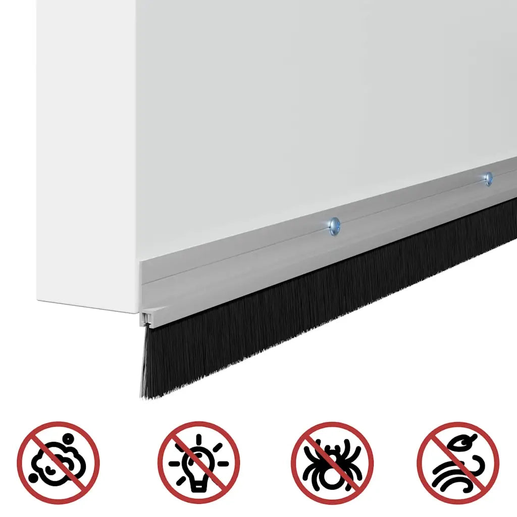 Spazzole per porte a vite 6 pz Argento 100 cm CFW4743414