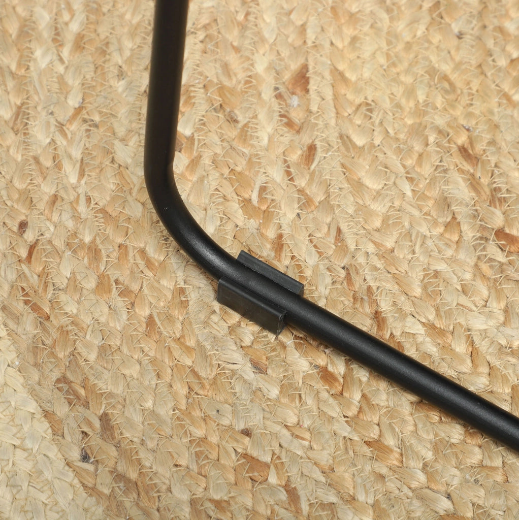 Specchio da terra ad arco 150x50 cm nero con supporto