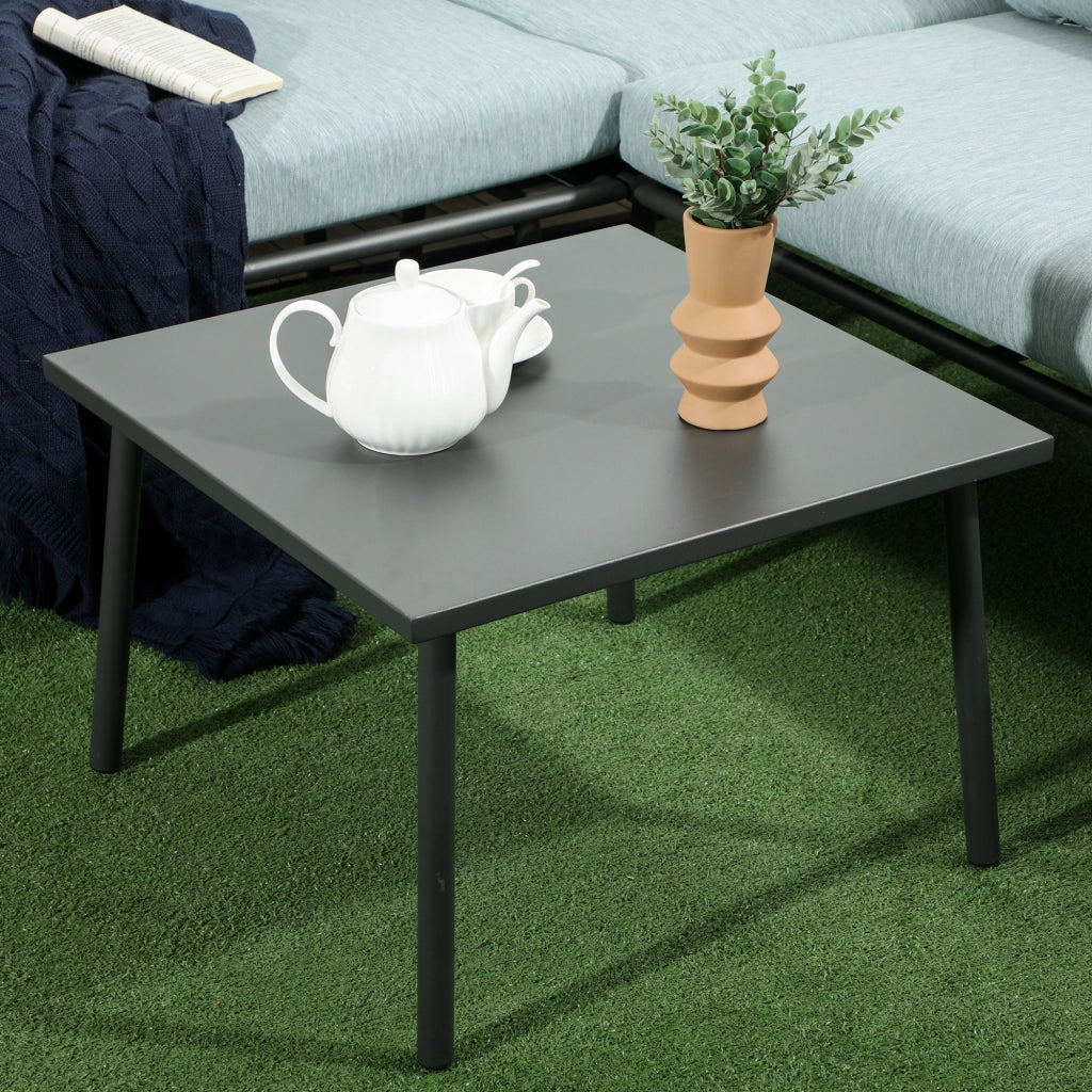 Set Giardino Polyrattan 4 Posti con Cuscini ¨C Minimal ¨C Grigio