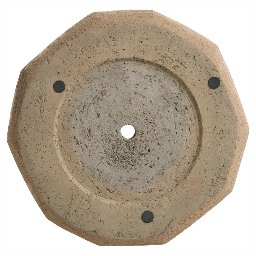 Vaso per piante in cemento e fibra di vetro tortora 33 x 50 cm da interno ed esterno