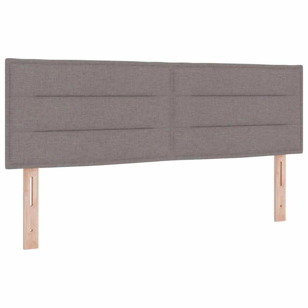 Letto Ottomano con Materasso e LED Tortora 160 x 200 cm Tessuto 3457249