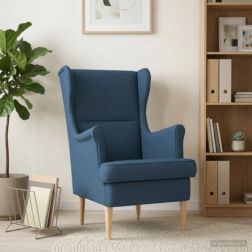 Poltrona-Divano Sedia Blu Tessuto 475953