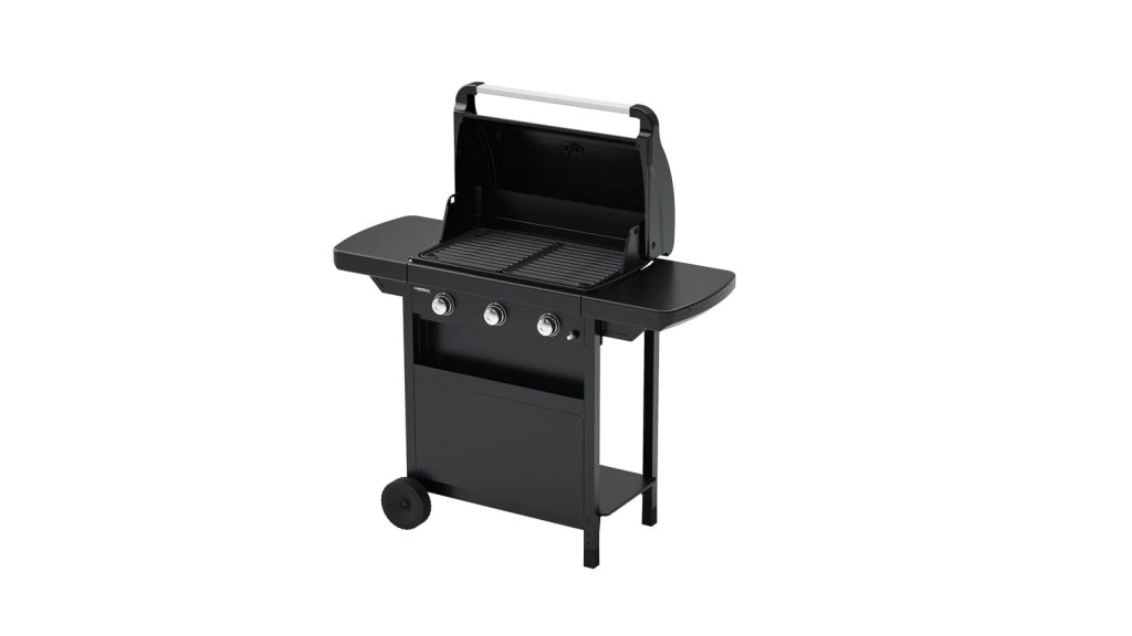 Campingaz 2181054 1 Series Compact Barbecue Carrello Gas 3 Fuochi 7500 W con Griglia e Termometro colore Nero