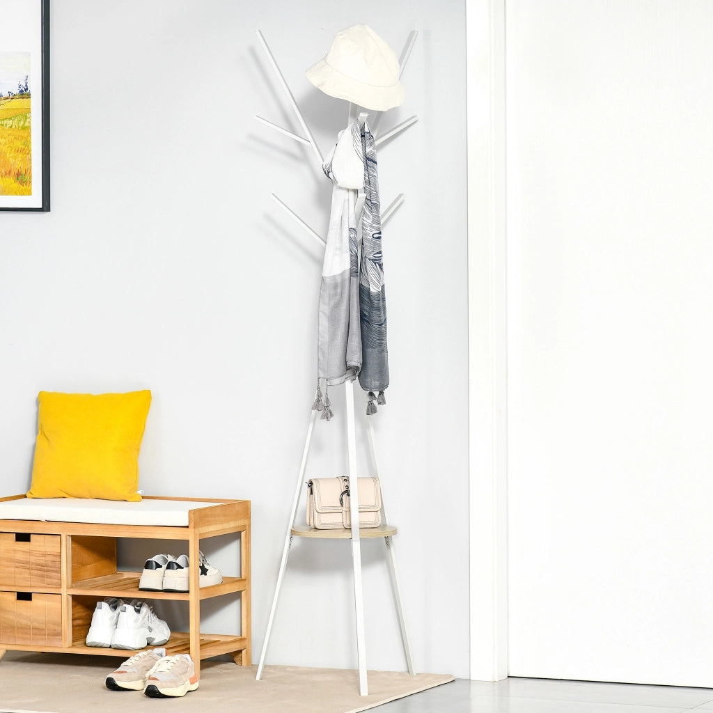 Appendiabiti con ripiano e ganci ¨C Minimal ¨C Bianco