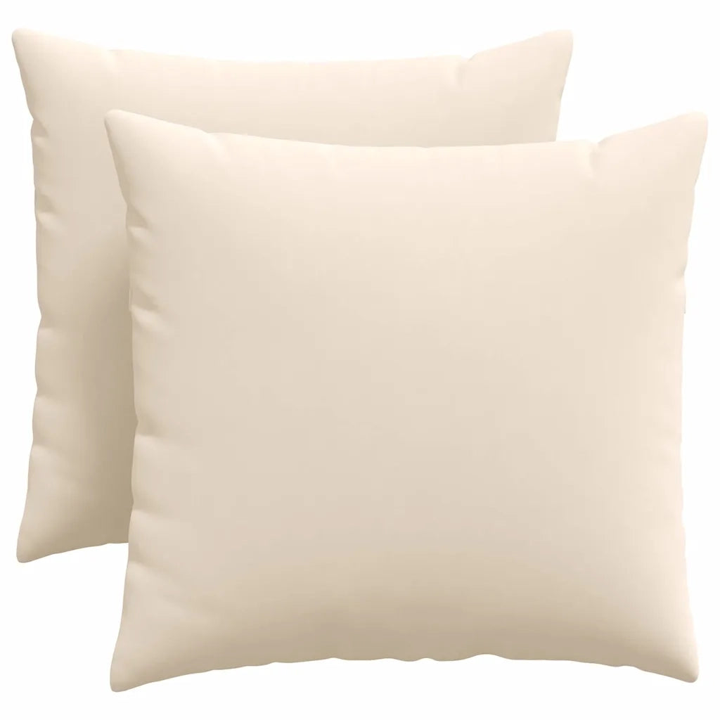 Cuscini da Divano 2 pcs Beige 50 x 50 cm Tessuto 42013988