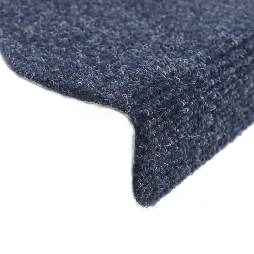 Tappetini per scale autoadesivi 15 pz | Gradini per Scale 65x21x4 cm blu semicircolari grandi