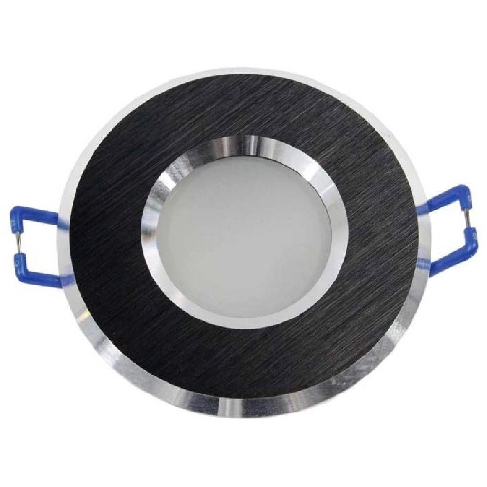 Trade Shop - Porta Faretto Incasso Per Doccia Impermeabile Ip44 Supporto Faretti Gu10 Luci P4 -