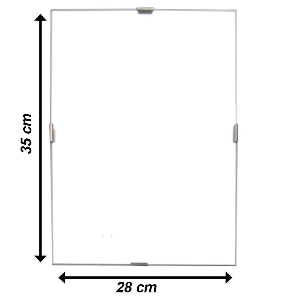 Trade Shop - Cornice A Giorno 28 X 35cm In Crilex Cornici Portafoto Puzzle Poster Foto Stampe -