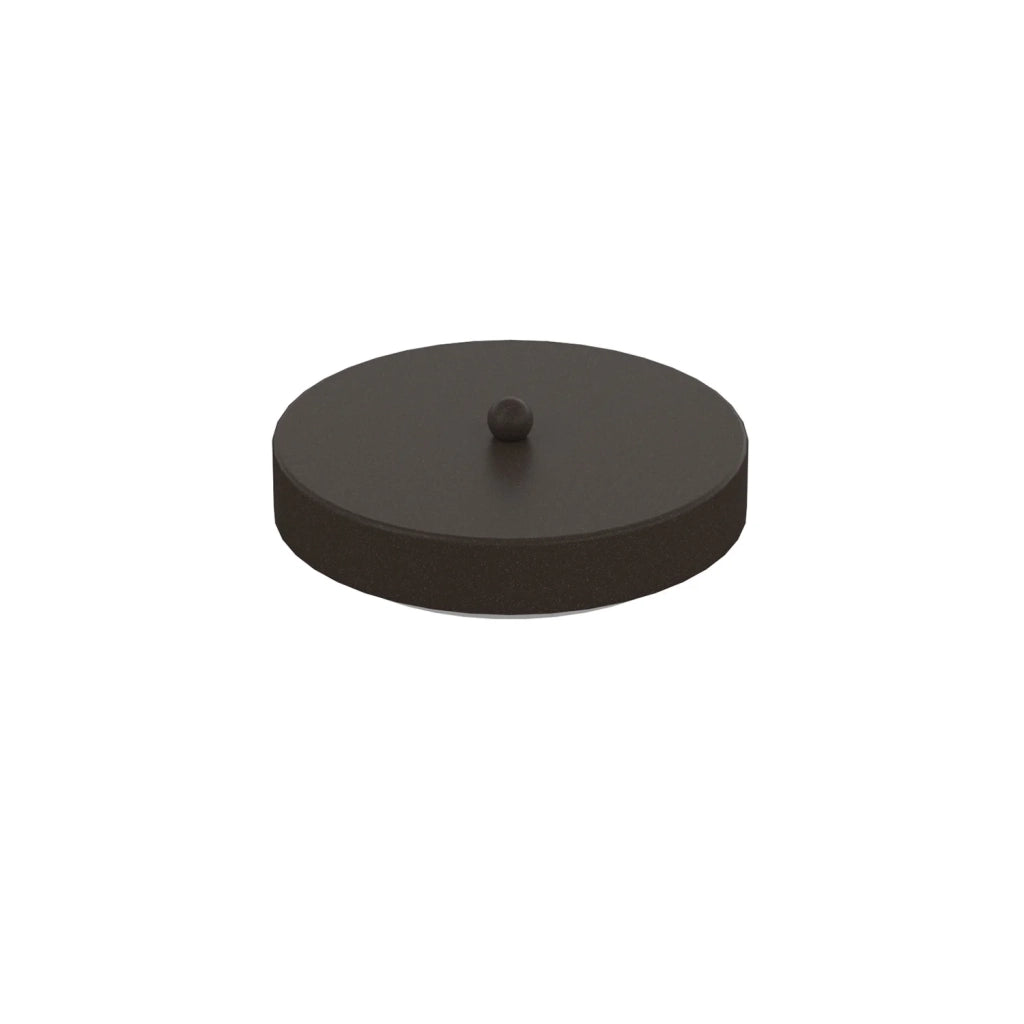 Rosone Tondo Multiforo Metallo Marrone 7 Uscite D10Cm