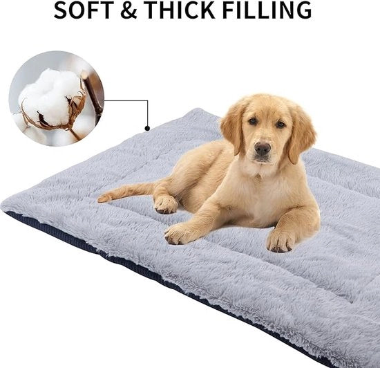 Matraccio per cani, coperta per animali domestici, coperta per cani XZ014 (S (58 x 38 cm), Wick blu scuro