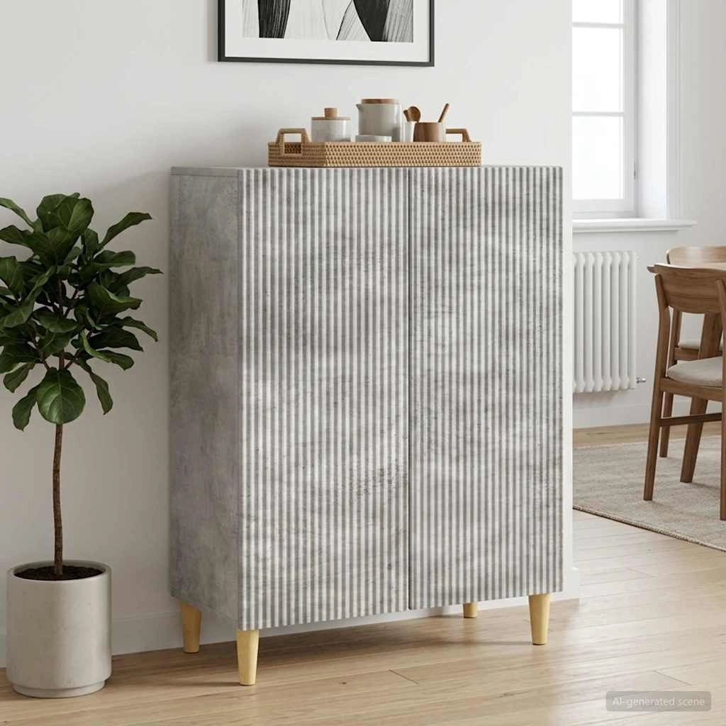 Credenza Grigio Cemento 66 x 34,5 x 90 cm Legno ingegnerizzato 894588