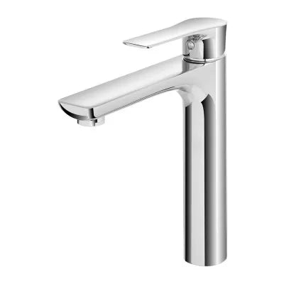 Set miscelatori lavabo alto bidet e doccia con deviatore in ottone Flat