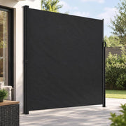 Extendable Side Awning, Black, 220x600 Cm