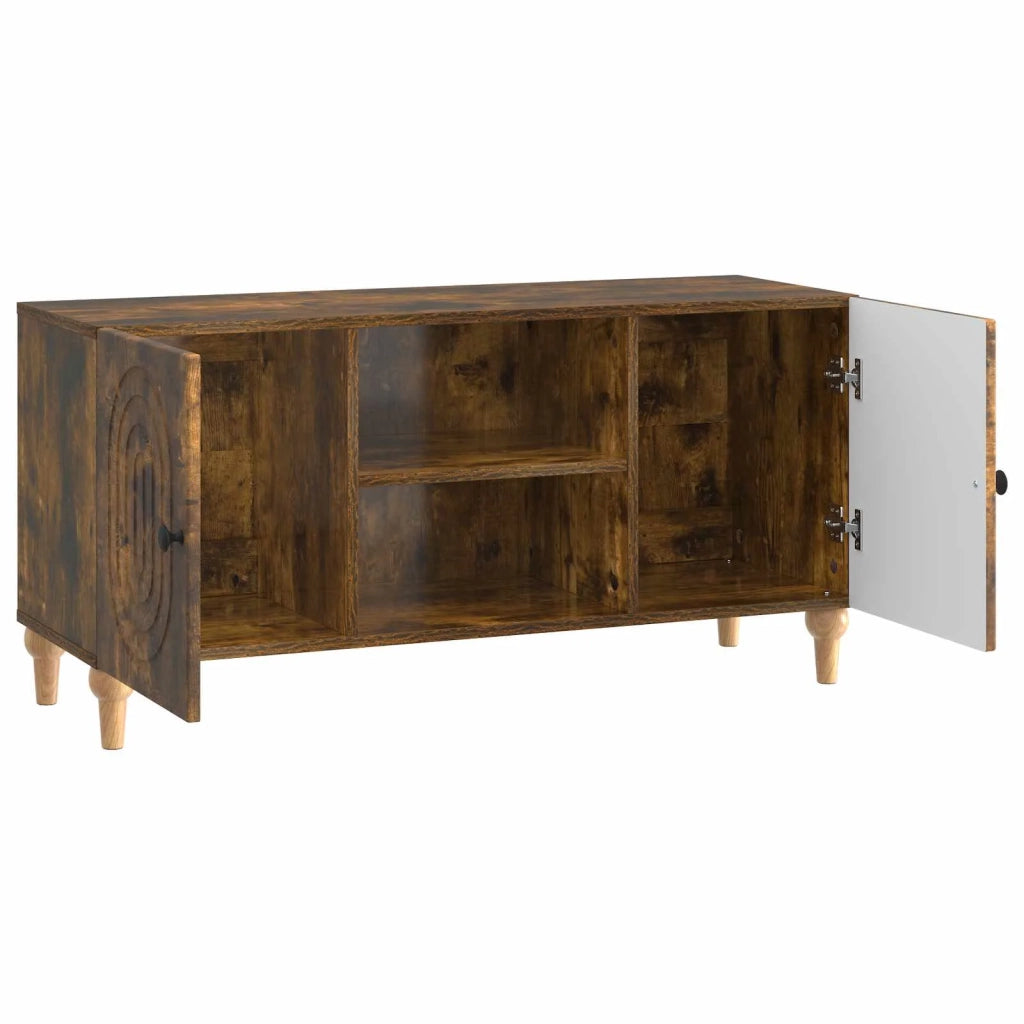 Mobile TV | Armadietto TV | Mobile Porta TV Rovere Fumo 102 x 34,5 x 50 cm Legno ingegnerizzato