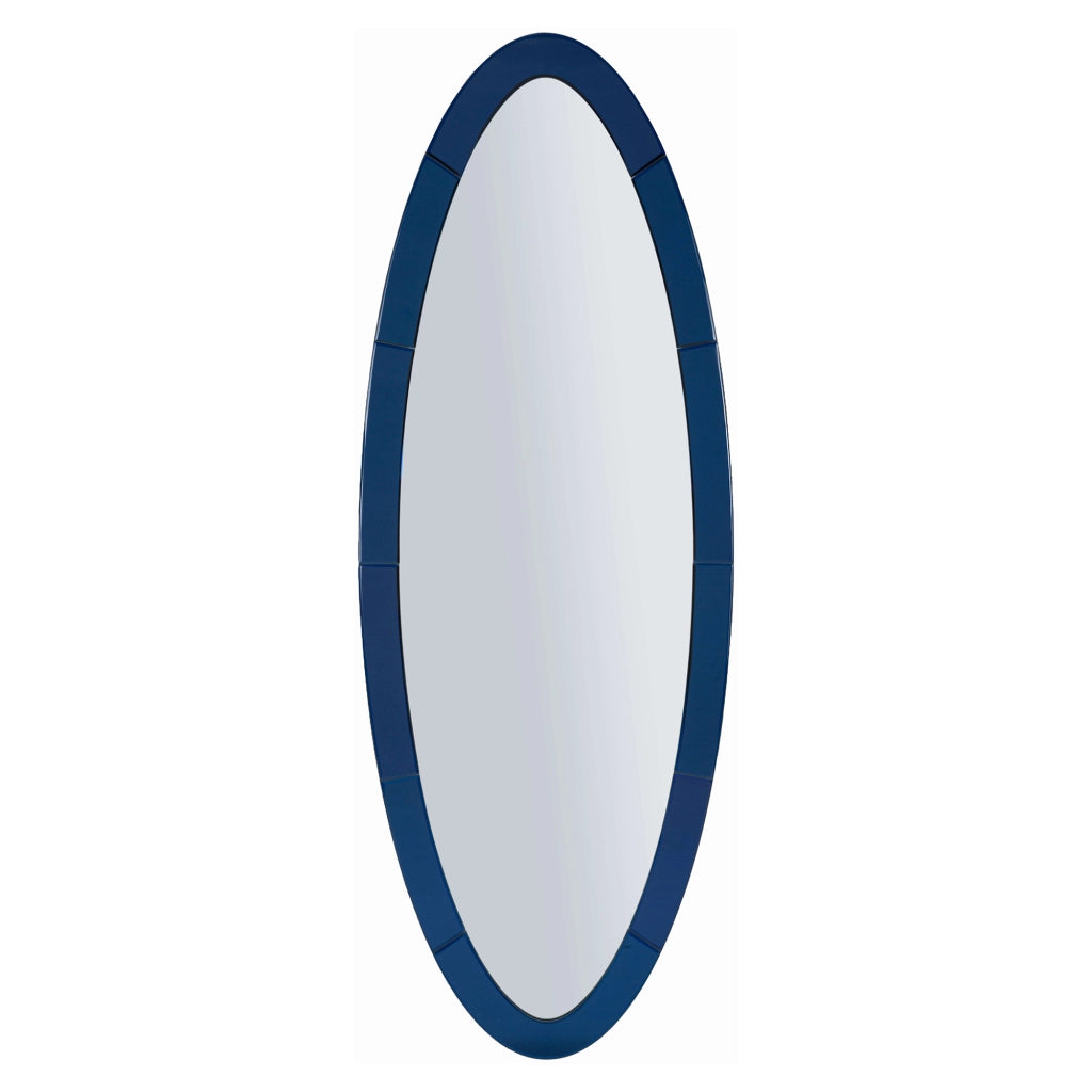 Trakai, Specchio Forma Ovale, 55x150h cm blu