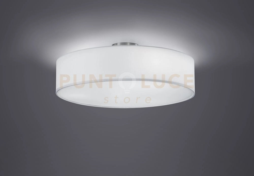 HOTEL PLAFONIERA TONDA PARALUME BIANCO D.50CM 3 LUCI ATTACCO E27