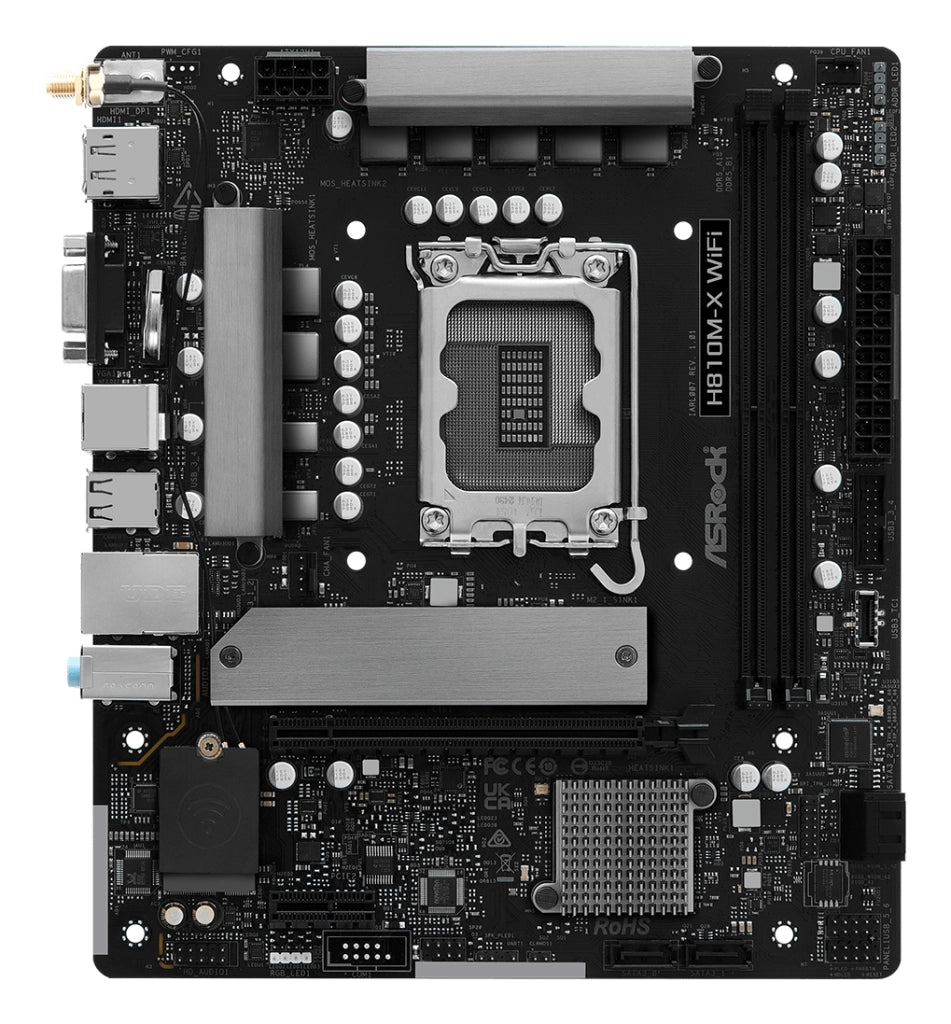 Mb asrock h810m-x wifi ddr5 st1851 - 90-MXBS60-A0AUYZ