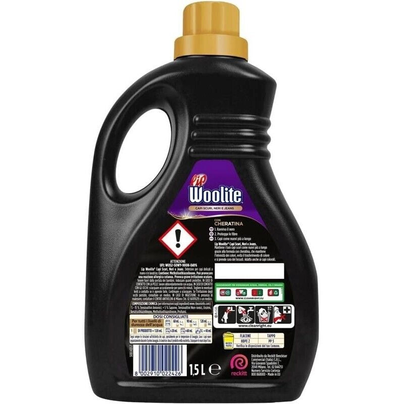LIP WOOLITE LIQUIDO 25 LAVAGGI 1,5LT. MIX NOIR