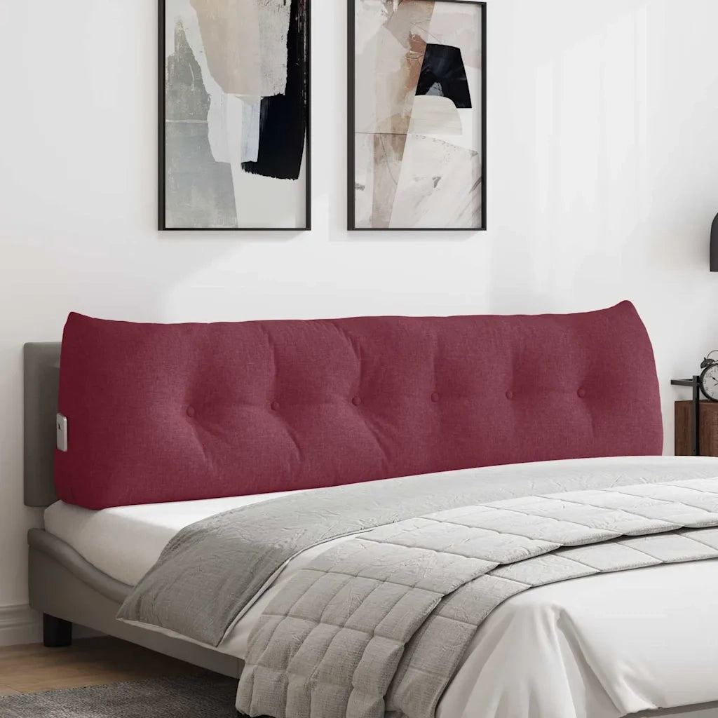 Cuscino per Schiena Rosso Vino 180 x 24 x 50 cm Tessuto 42014560