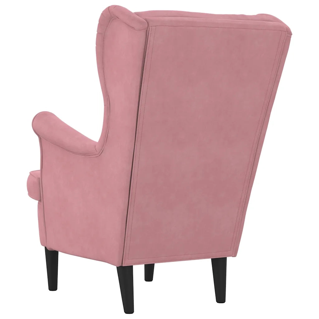Poltrona Rosa in Velluto 324063